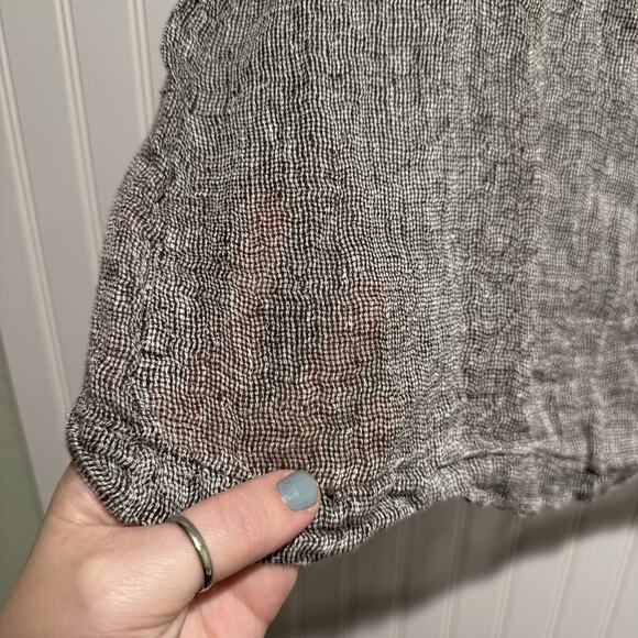 J Jill Pure Jill Linen Top Open Weave Size Medium Tall - Picture 2 of 5